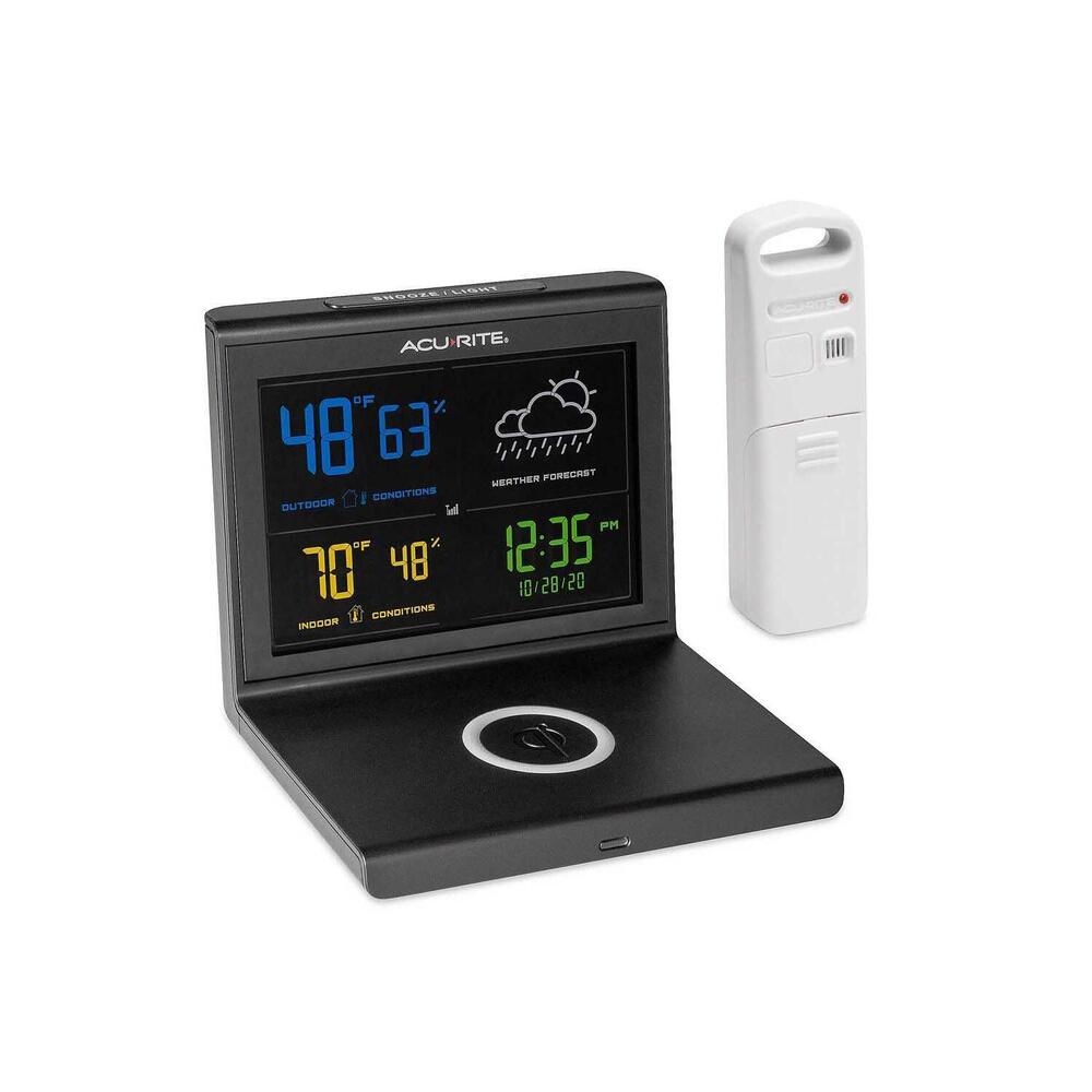 AcuRite Digital Weather Station w/ Wireless Charging Pad & Alarm Clock